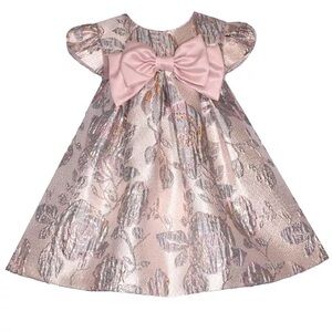 Jacquard Bow Trapeze Dress